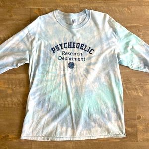 MAPS tie dye Psychedelic Research Department - long sleeve shirt - large